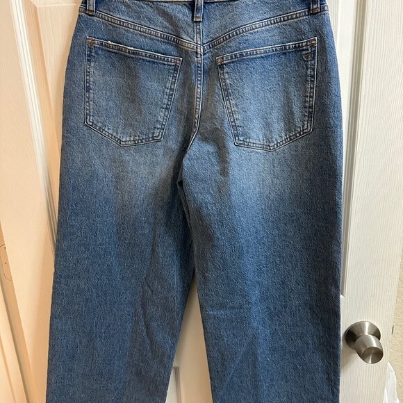 NWT Madewell Petite Perfect Vintage Wide Leg Jean in Enmor Size 28 Petite - Picture 3 of 5
